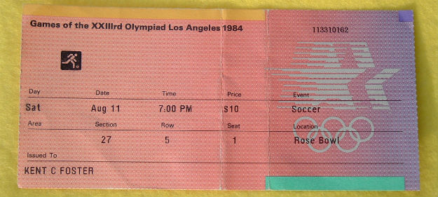 1984 olympics ticket