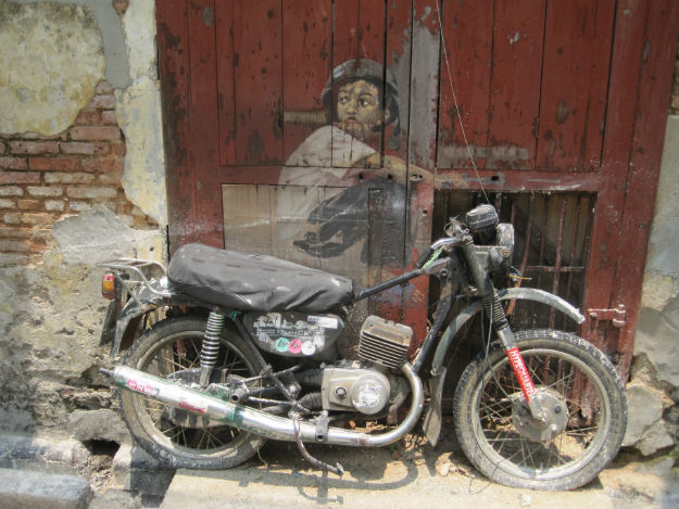 motorcycle mural