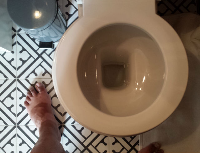 wide toilet